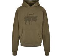 MJ Gonzales Sweat-shirt 'METAMORPHOSE' kaki / violet clair / noir, Taille XS