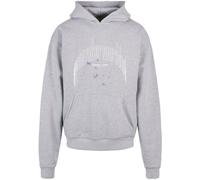 MJ Gonzales Sweat-shirt 'Metamorphose V.3' gris / blanc, Taille S