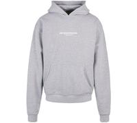 MJ Gonzales Sweat-shirt 'Metamorphose V.4' gris chiné / violet / blanc, Taille XXXL