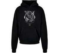 MJ Gonzales Sweat-shirt 'Paislay' noir / blanc, Taille L