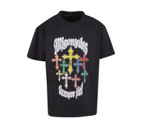 MJ Gonzales T-Shirt 'Grace of God' jaune / vert / rouge / noir / blanc, Taille M