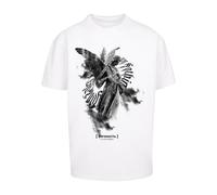 MJ Gonzales T-Shirt gris foncé / noir / blanc, Taille XL