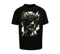 MJ Gonzales T-Shirt 'JESUS' noir / blanc perle, Taille XS