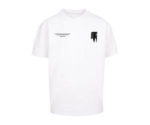 MJ Gonzales T-shirt 'Metamorphose V.2' lavande / noir / blanc, Taille XL