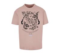 MJ Gonzales T-shirt 'Paisley' bleu clair / rose ancienne / noir, Taille XS