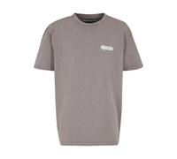 MJ Gonzales T-Shirt 'Rebels never die' gris basalte / canneberge / noir / blanc, Taille XXL