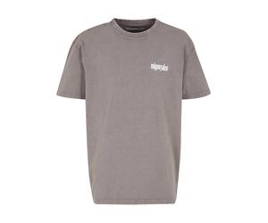 MJ Gonzales T-Shirt 'Rebels never die' gris basalte / canneberge / noir / blanc, Taille XXL