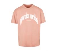 MJ Gonzales T-Shirt rose ancienne / blanc, Taille XL