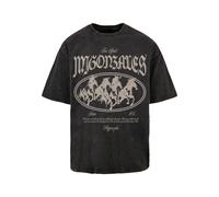 MJ Gonzales T-Shirt 'Running Wild' greige / noir, Taille S