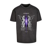 MJ Gonzales T-Shirt 'THE TRUTH' anthracite / lilas / blanc, Taille XS