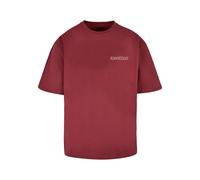 MJ Gonzales T-Shirt 'Western Bones' gris / rouge cerise, Taille S