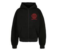 MJ Gonzales Veste de survêtement 'Global Flame' rouge feu / noir, Taille S