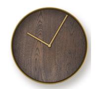 MJ01 Horloge murale Petite Janua Laiton - Chêne fumé huilé blanc - JANUA MJ01 MESS RAUCH WEI GEOL