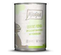 MjAMjAM - Nourriture Humide Premium pour Chats - Bœuf délicieux sur Citrouille Cuite, 1 Paquet (1 x 400 g) sans céréales avec Beaucoup de Viande.