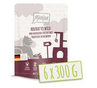 MjAMjAM Aliment humide pour chat, lapin, gibier et myrtille, 300 g x 6