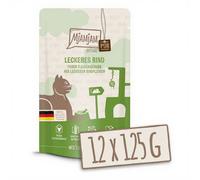 MjAMjAM - Aliment pour chat - Quetschie - Festin de viande pure - Bœuf savoureux - 12 x 125 g