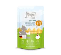 MjAMjAM Chicks & Friends Nourriture en sachet pour chat au poulet et potiron cuit à la vapeur - 125 g