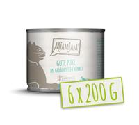 MjAMjAM - nourriture humide premium pour chats - bonne dinde au potiron cuit à la vapeur, pack de 6 (6 x 200 g), sans céréales avec un supplément de viande
