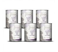 MjAMjAM Conserve pour chat Duo dinde et gibier avec morceaux de pomme - 400 g x 6