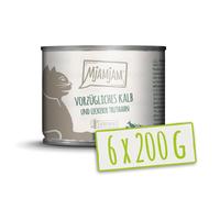 MjAMjAM Conserve pour chat - Veau, dinde et carottes - 200 g x 6