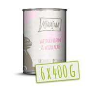 MjAMjAM Conserves pour chat au poulet et saumon - 6 x 400 g