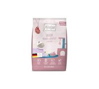 MjAMjAM - Croquettes Premium pour Chats - Repas croustillants - Senior - Filet de Saumon Frais & volaille, Lot de 1 (1 x 1,5 kg), sans céréales