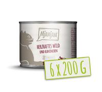 MjAMjAM Gibier et lapin savoureux aux myrtilles 200 g x 6