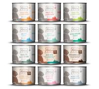 MjAMjAM - Nourriture humide de qualité supérieure pour chat - Boîte de 12 (12 x 200 g), sans céréales avec beaucoup de viande