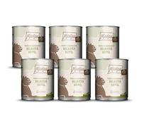 MjAMjAM - Nourriture humide de qualité supérieure pour chat - Viande pure à déguster - délicieux buffle pur, lot de 6 (6 x 800g), sans céréales avec viande supplémentaire