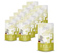MjAMjAM - Nourriture humide de qualité supérieure pour chats - Quetschie - DUO de canard et de dinde savoureuse avec potiron cuit à la vapeur, paquet de 12 (12 x 125g), sans céréales avec extra viande