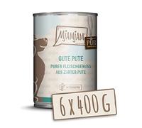 MjAMjAM - Nourriture Humide Haut de Gamme pour Chiens - Pur Plaisir de la Viande - Bonne Dinde Pure 400 g, Lot de 6 (6 x 400 g), Naturelle avec Un supplément de Viande