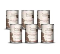 MjAMjAM - Nourriture humide pour chat de qualité supérieure - Viande pure à déguster - Autruche pure exquise, 6 paquets (6 x 400g), sans céréales avec viande supplémentaire