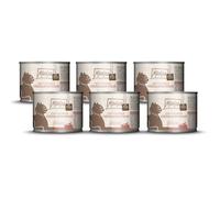 MjAMjAM - Nourriture humide pour chat de qualité supérieure - Viande pure à déguster - Ostrich pur exquis, lot de 6 (6 x 200 g), sans céréales avec viande supplémentaire