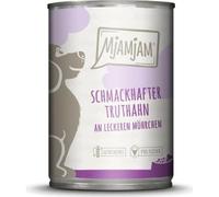 MjAMjAM - Nourriture Humide pour Chiens - Dinde savoureuse avec ajout de délicieuses Carottes, 1 Paquet (1 x 400 g), sans céréales avec de la Viande supplémentaire