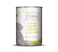 MjAMjAM - Nourriture Humide Premium pour Chat - Duo à Base de Canard Tendre et de Bonne Dinde avec potiron cuit à la Vapeur, 1 Paquet (1 x 400g), sans céréales avec Viande ajoutée