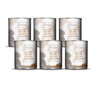 MjAMjAM - Nourriture Humide Premium pour Chat - Duo de délicieux bœuf & Bonne Dinde au potiron cuit à la Vapeur, Paquet de 6 (6 x 800 g), sans céréales avec supplément de Viande