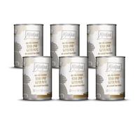 MjAMjAM - Nourriture Humide Premium pour Chat - Duo de délicieux bœuf & Bonne Dinde au potiron cuit à la Vapeur, Paquet de 6 (6 x 400 g), sans céréales avec supplément de Viande
