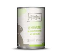 MjAMjAM - Nourriture Humide Premium pour Chats - Bœuf délicieux sur Citrouille Cuite, 1 Paquet (1 x 400 g) sans céréales avec Beaucoup de Viande.