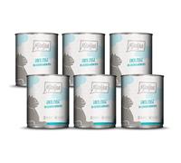 MjAMjAM - nourriture humide premium pour chats - Chèvre tendre aux délicieuses carottes, pack de 6 (6 x 800 g), sans céréales avec un supplément de viande