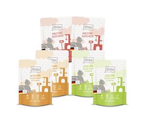 MjAMjAM - nourriture humide Premium pour chats - Délicieux Repas Mix Pack I pour votre chat, pack de 6 (6 x 300 g), sans céréales avec un supplément de viande