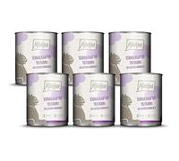 MjAMjAM - nourriture humide premium pour chats - dinde savoureuse avec de délicieuses carottes, pack de 6 (6 x 800 g), sans céréales avec un supplément de viande