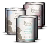 MjAMjAM - nourriture humide premium pour chats - emballage mixte II - gibier & lapin, dinde, canard & volaille, pack de 6 (6 x 800 g), sans céréales avec supplément de viande