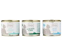 MjAMjAM - nourriture humide premium pour chats - emballage mixte II - gibier & lapin, dinde, canard & volaille, pack de 6 (6 x 200 g), sans céréales avec supplément de viande