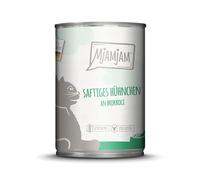 MjAMjAM - Nourriture Humide Premium pour Chats - Juicy Broccoli Chicken, 1 Paquet (1 x 400g), sans céréales avec de la Viande supplémentaire