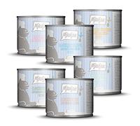 MjAMjAM - nourriture humide premium pour chats - Pack d'essai I avec sauce, pack de 6 (6 x 185g), sans céréales avec supplément de viande