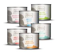 MjAMjAM - nourriture humide premium pour chats - pack d'essai, pack de 6 (6 x 200 g), sans céréales avec supplément de viande