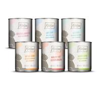 MjAMjAM - nourriture humide premium pour chats - pack d'essai, pack de 6 (6 x 800 g), sans céréales avec supplément de viande