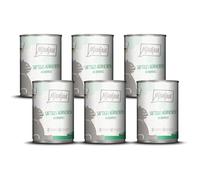 MjAMjAM - Nourriture humide premium pour chats - poulet juteux au brocoli, paquet de 6 (6 x 400 g), sans céréales avec supplément de viande
