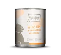 MjAMjAM - nourriture humide premium pour chats - poulet juteux avec de délicieuses carottes, pack de 6 (6 x 800 g), sans céréales avec un supplément de viande