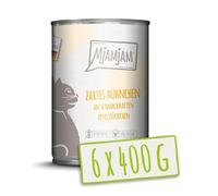 MjAMjAM - Nourriture Humide Premium pour Chats - Poulet Tendre aux Petits Morceaux de Pommes Savoureux, Pack de 6 (6 x 400 g), sans céréales avec Un supplément de Viande